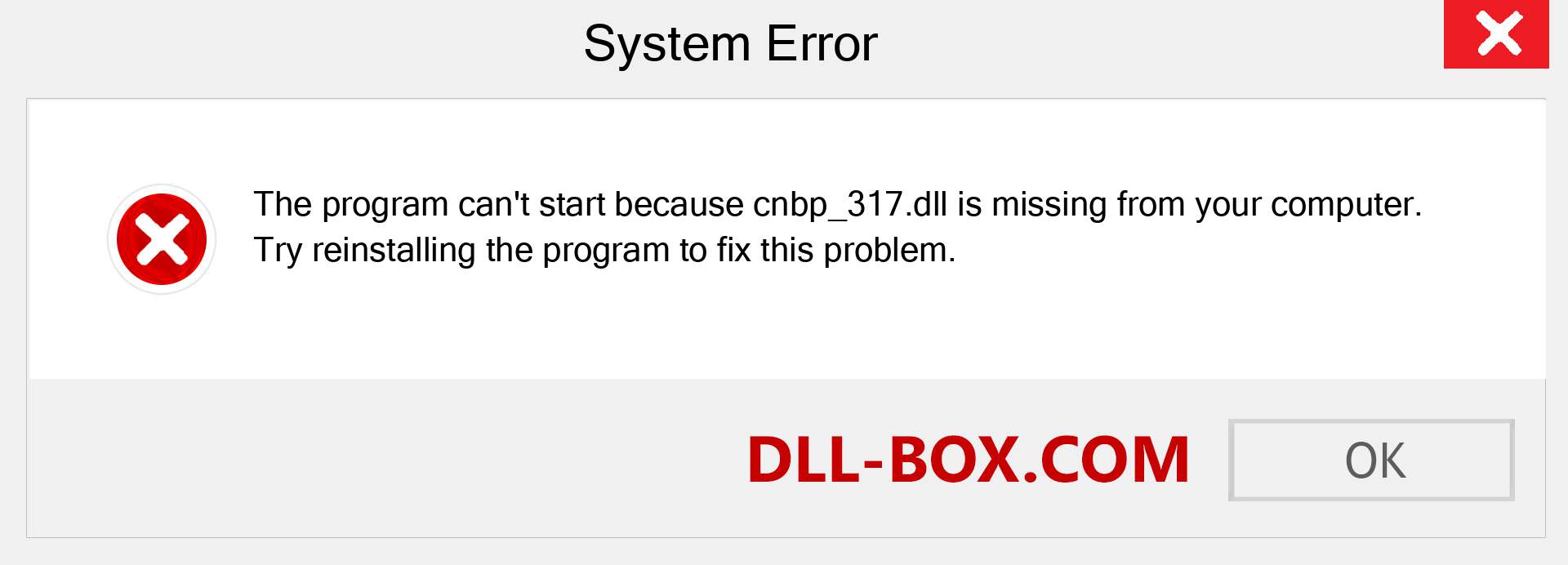  cnbp_317.dll file is missing?. Download for Windows 7, 8, 10 - Fix  cnbp_317 dll Missing Error on Windows, photos, images